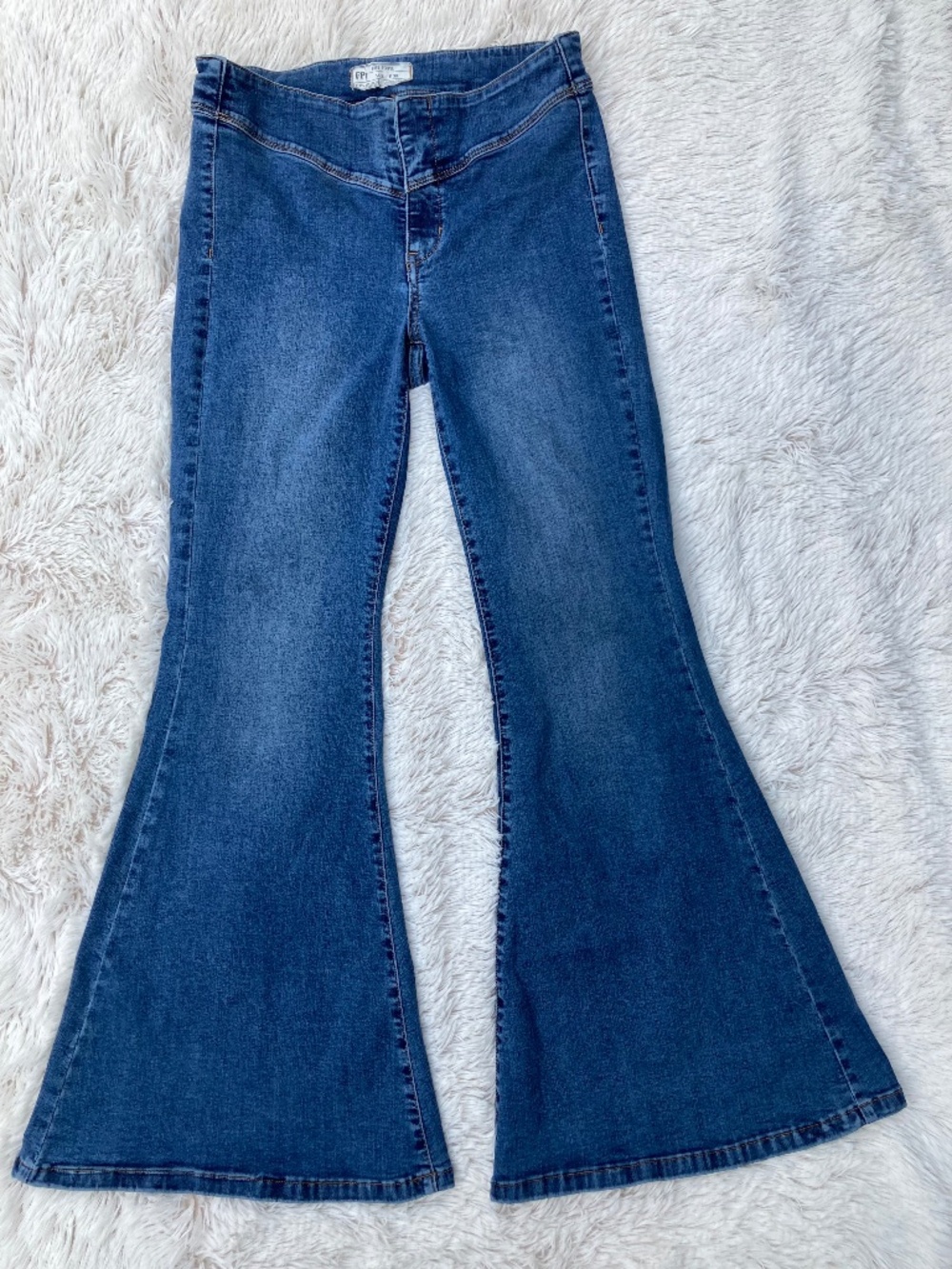 Free People Womens Bell Bottom Jeans Size 30